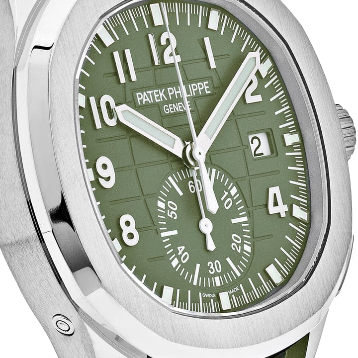 Patek Philippe Aquanaut 5168G-010 'Jumbo' White Gold Khaki Green (2024)