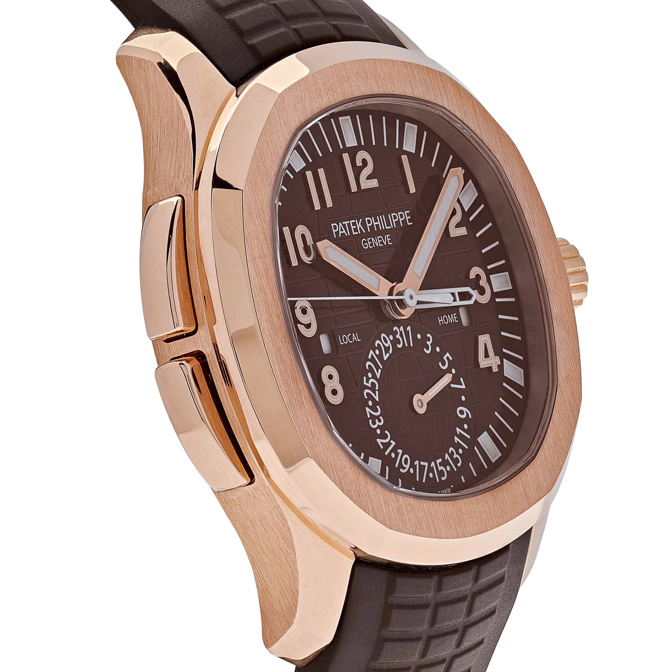 Patek Philippe Aquanaut 5164R-001 'Travel Time' Brown Dial Rose Gold (2018)