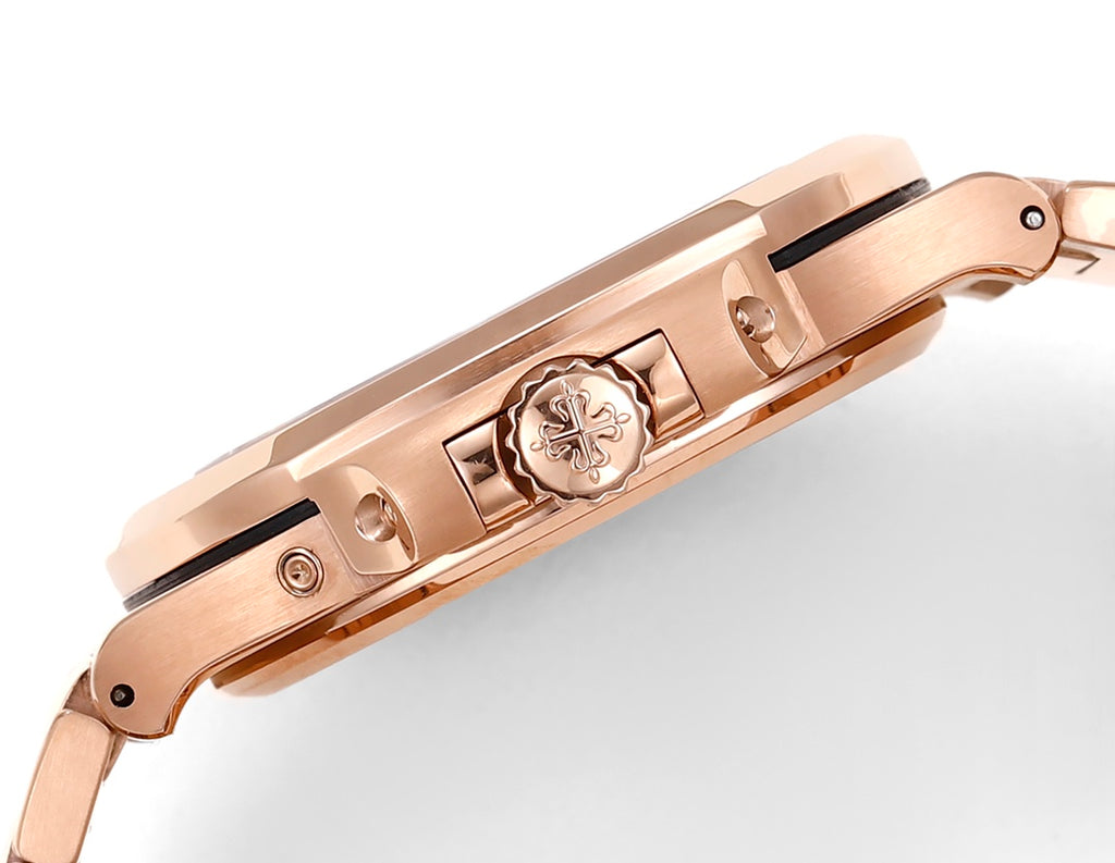 Patek Philippe Nautilus Moon Phase Rose Gold Brown Sunburst 5712 1R 001 40MM