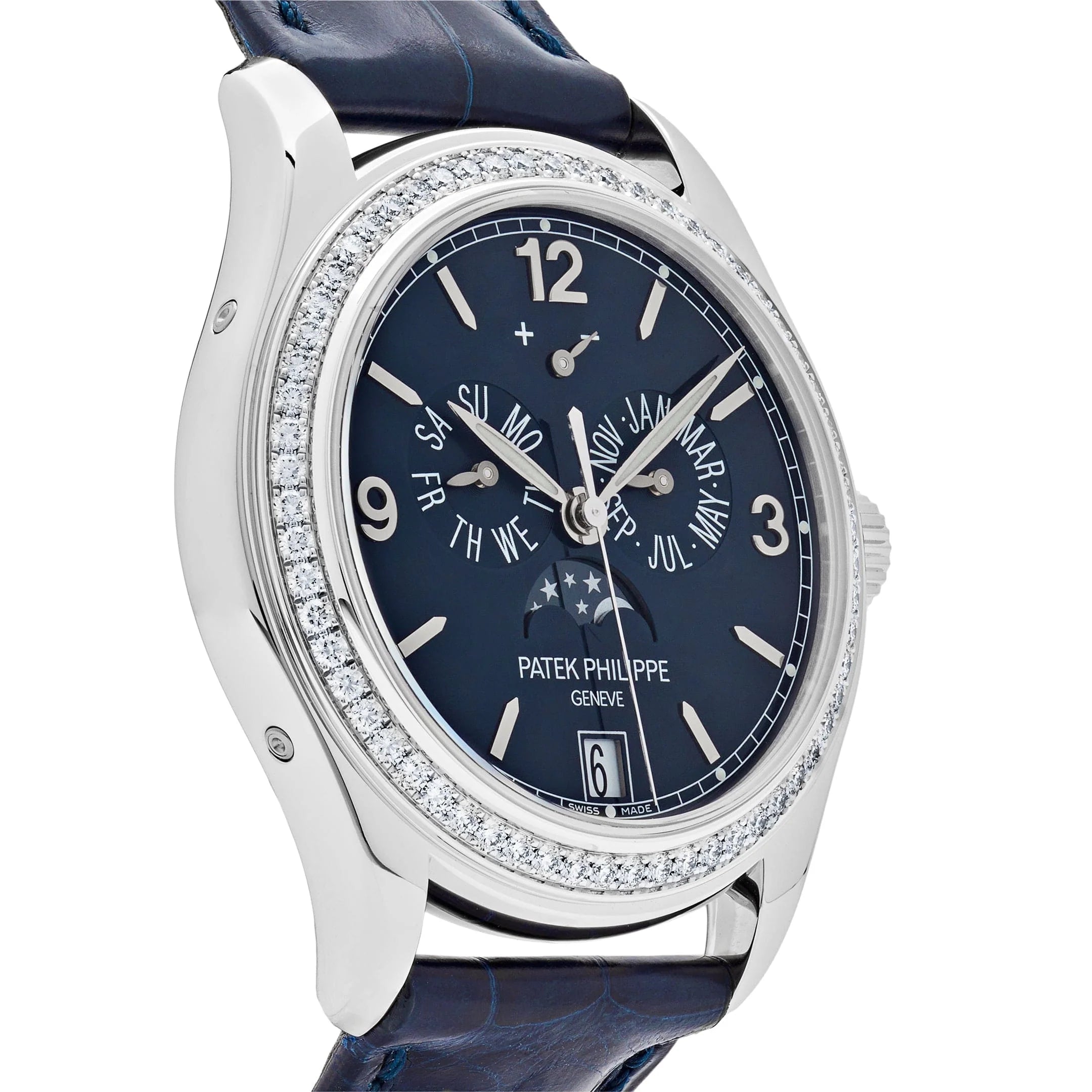 Patek Philippe Complications 5147G-001 Diamond Bezel Annual Calendar Moon Phases (2023)