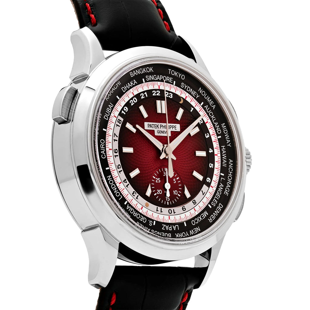 Patek Philippe Complications 5930G-011 &lsquo;Singapore Edition&rsquo; World Time Flyback Chronograph White Gold Red Dial (2020)