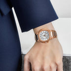 Patek Philippe Nautilus 7011/1R-001 'Ladies' Rose Gold Silver Dial (2016)