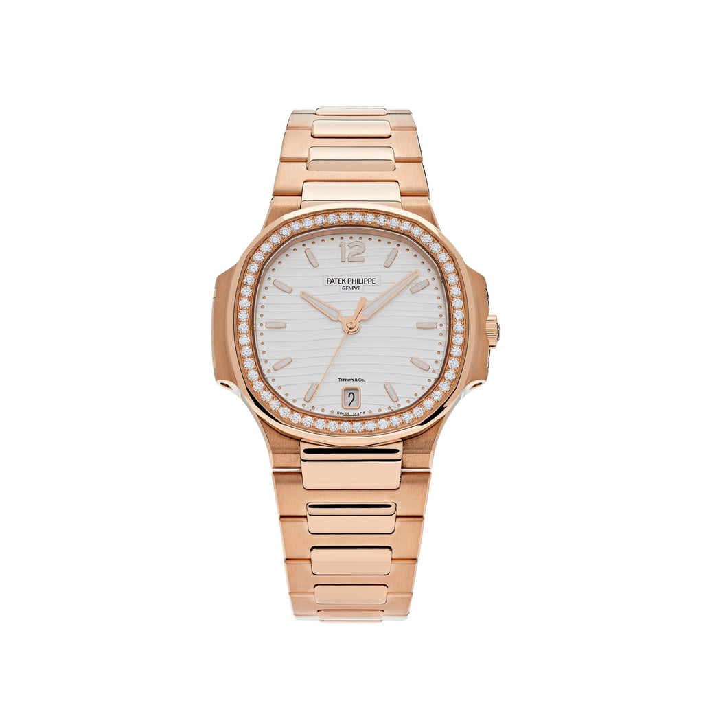 Patek Philippe Nautilus 7118/1200R-001 'Ladies Automatic Tiffany &amp; Co.' Rose Gold Diamond Bezel