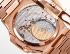 Patek Philippe Nautilus Moon Phase Rose Gold Brown Sunburst 5712 1R 001 40MM