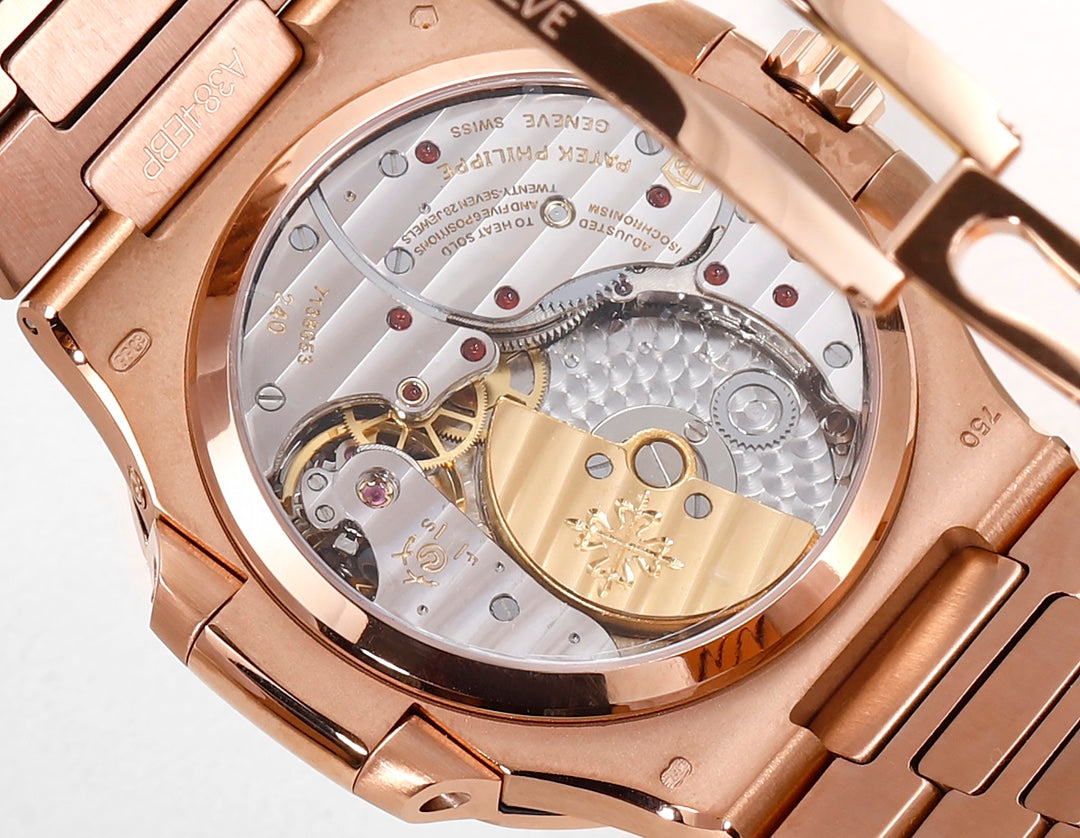 Patek Philippe Nautilus Moon Phase Rose Gold Brown Sunburst 5712 1R 001 40MM