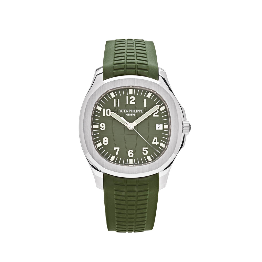 Patek Philippe Aquanaut 5168G-010 'Jumbo' White Gold Khaki Green (2024)