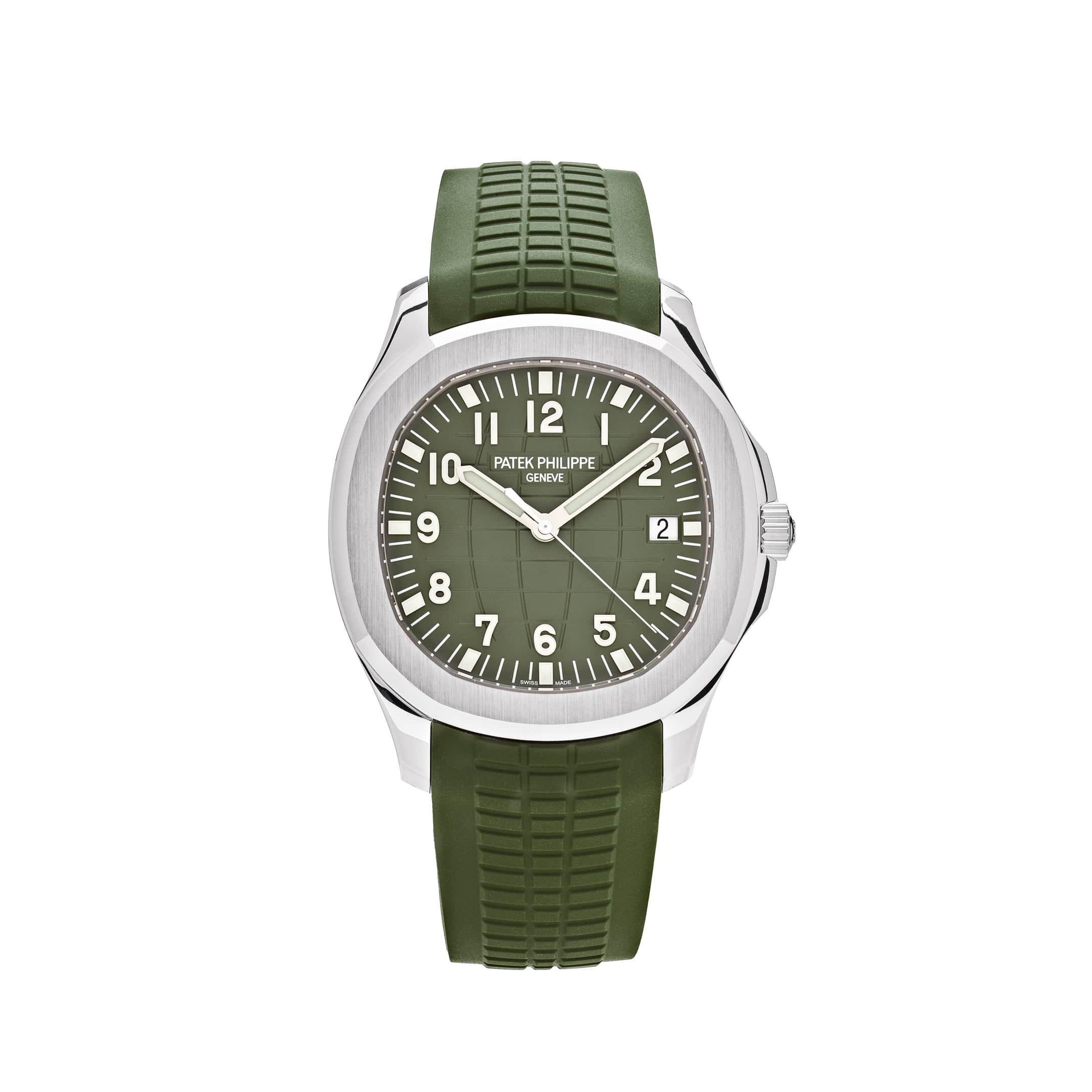 Patek Philippe Aquanaut 5168G-010 'Jumbo' White Gold Khaki Green (2024)