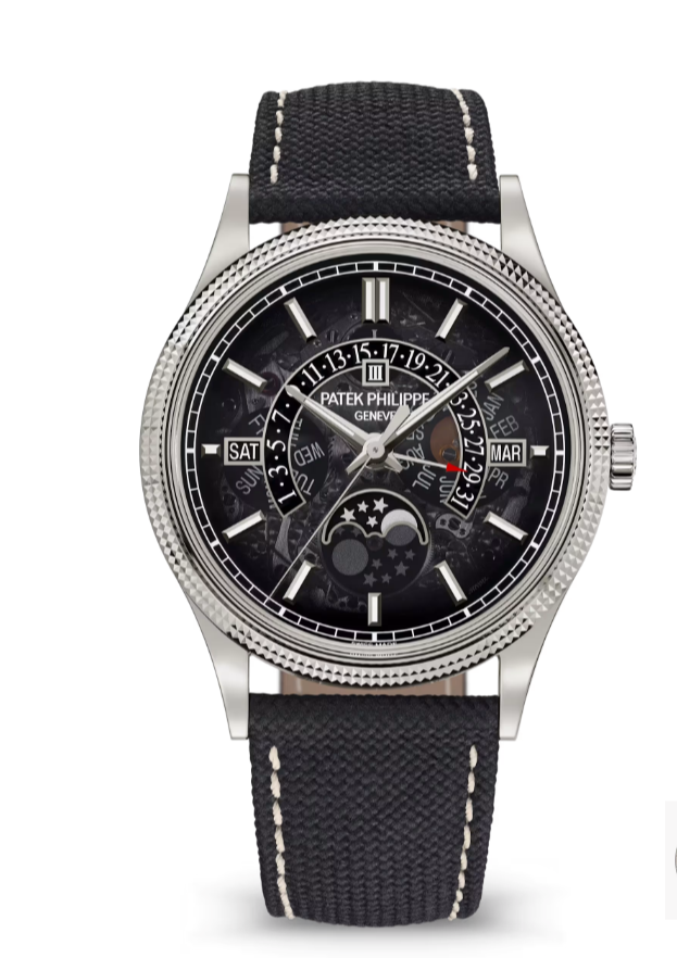 Patek Philippe Grand Complications 6159G-001 Perpetual Calendar Moon Phases White Gold Smoked Sapphire Dial (2025)