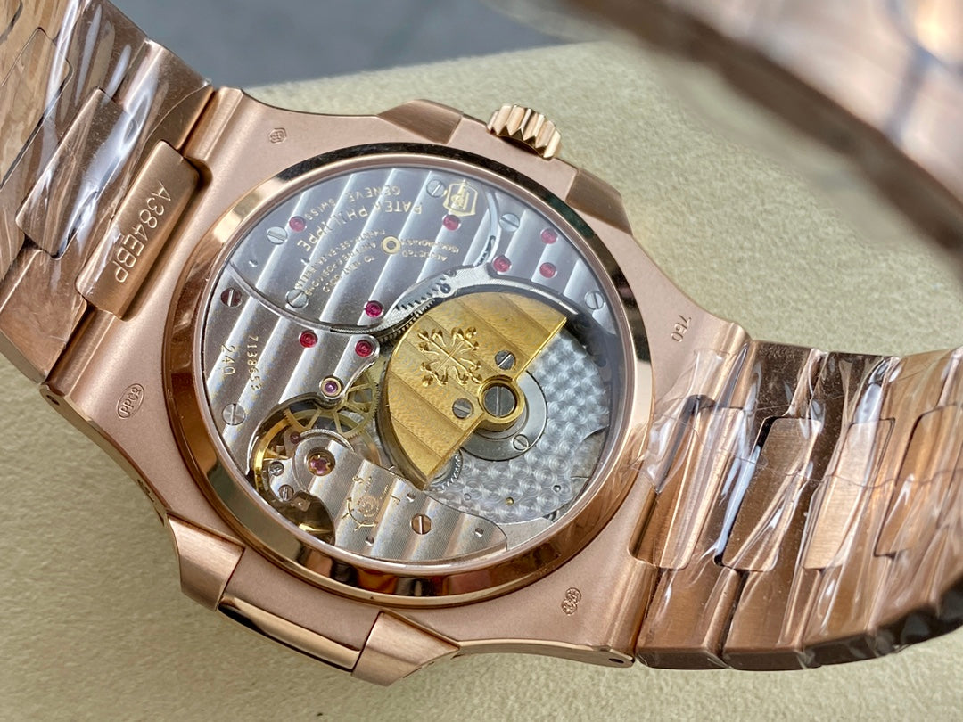Patek Philippe Nautilus Moon Phase Rose Gold Black Dial 5712 1R 001 40MM