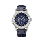 Patek Philippe Grand Complications 5374/300P-001 Perpetual Calendar Minute Repeater Diamond Set Platinum Case Blue Dial Sapphire Markers