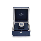 Patek Philippe Cubitus Platinum Case Sunburst Blue Dial 5822P-001