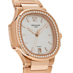 Patek Philippe Nautilus 7118/1200R-001 'Ladies Automatic Tiffany &amp; Co.' Rose Gold Diamond Bezel