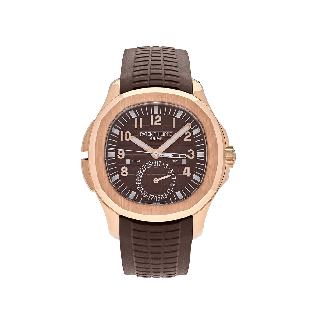 Patek Philippe Aquanaut 5164R-001 'Travel Time' Brown Dial Rose Gold (2018)