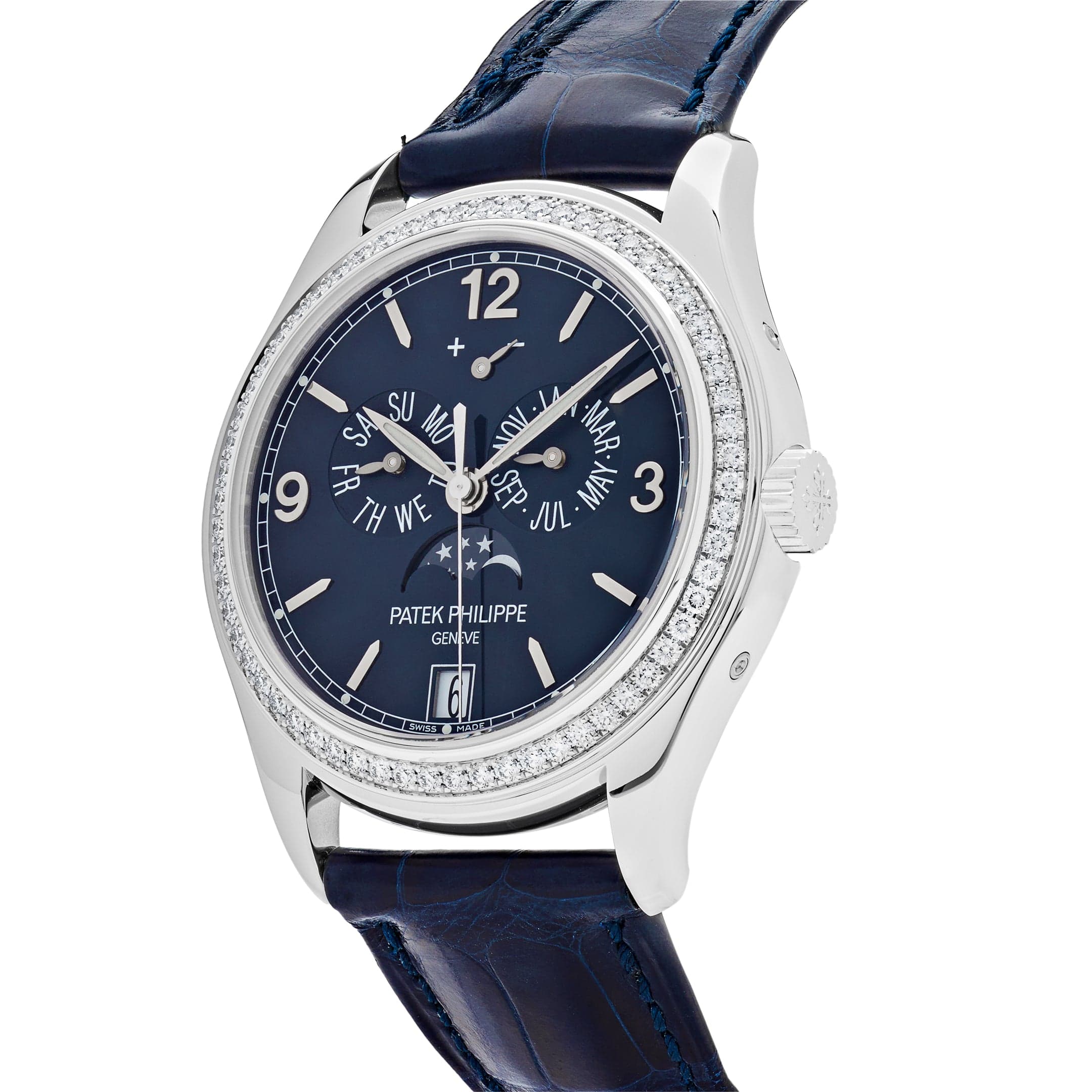 Patek Philippe Complications 5147G-001 Diamond Bezel Annual Calendar Moon Phases (2023)
