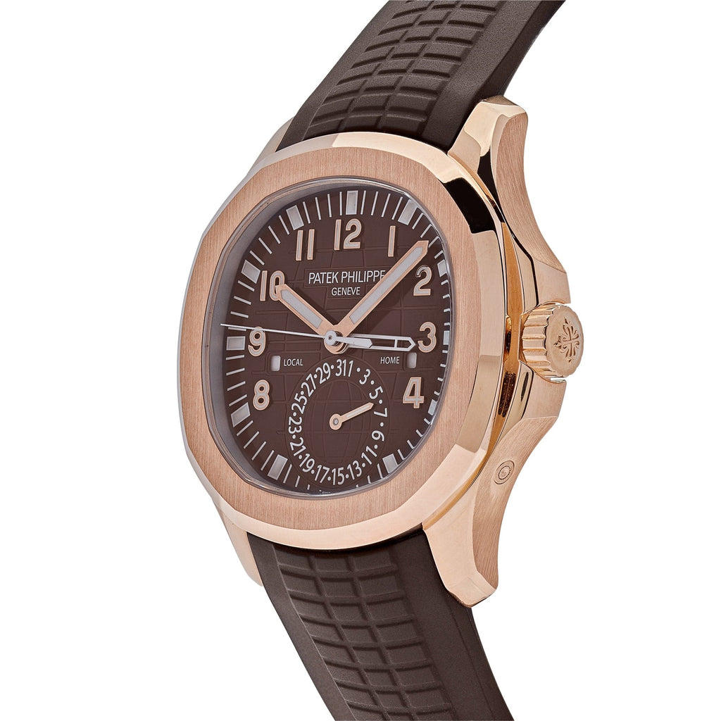 Patek Philippe Aquanaut 5164R-001 'Travel Time' Brown Dial Rose Gold (2018)