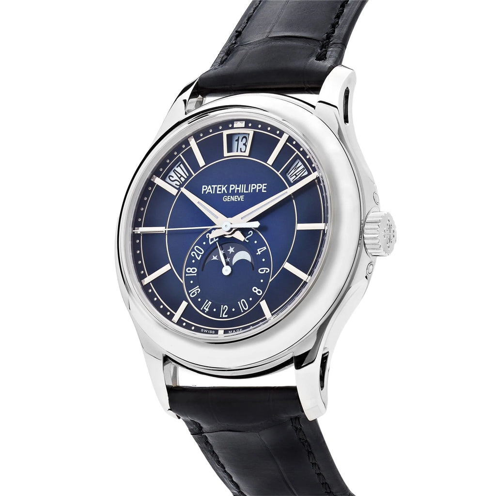 Patek Philippe Complications 5205G-013 Annual Calendar White Gold Blue Dial (2018)