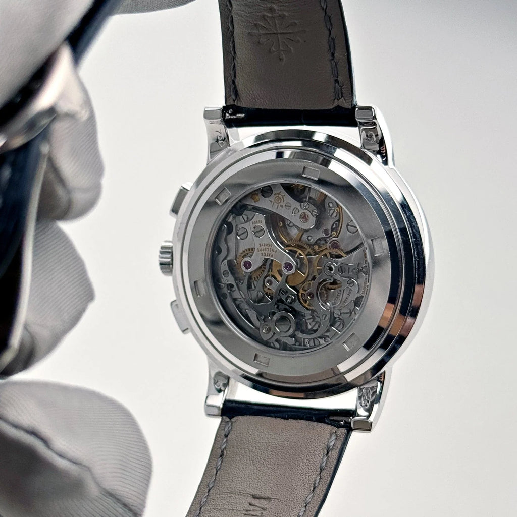 Patek Philippe Complications 5070G-001 Annual Calendar Chronograph White Gold Silver Dial (2007)