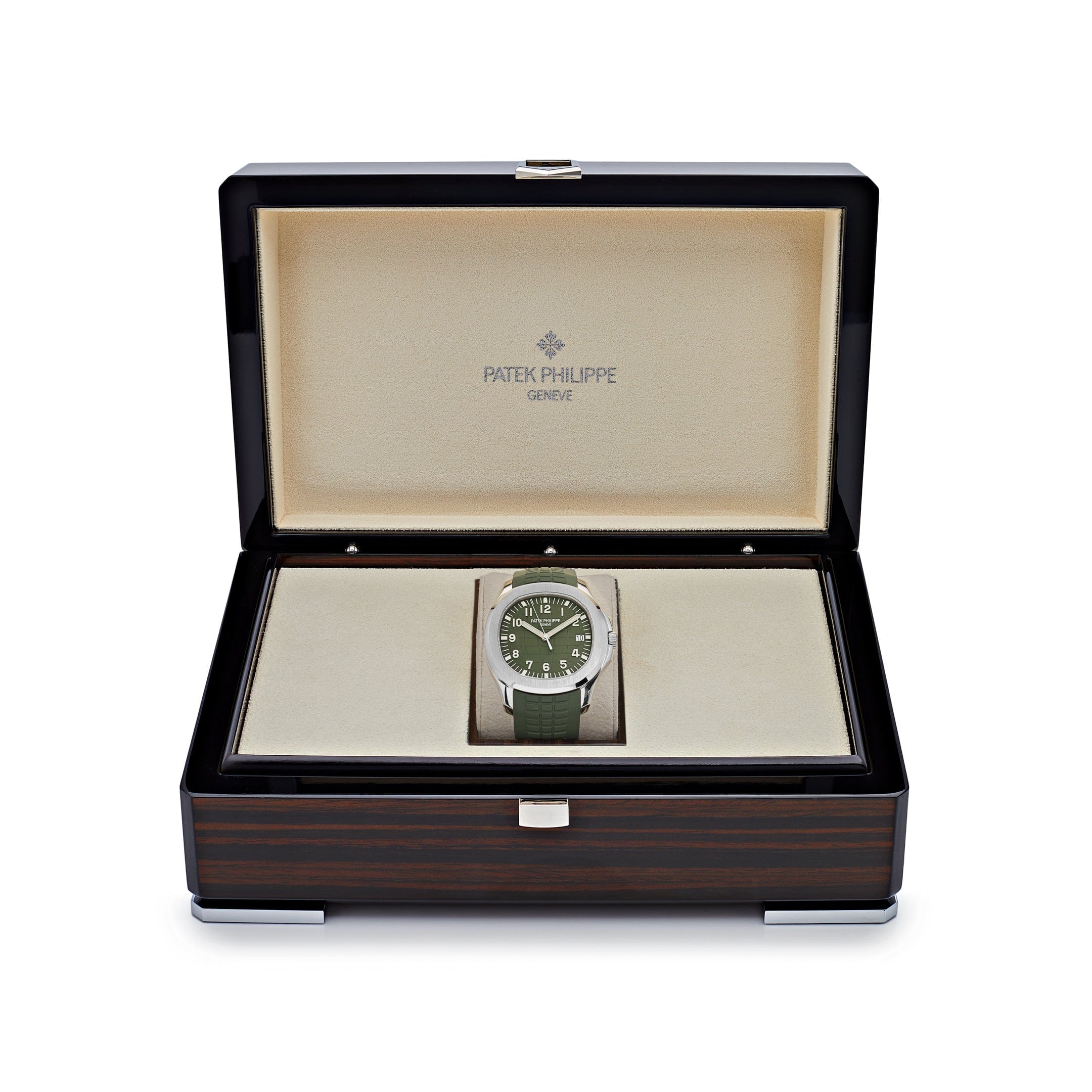 Patek Philippe Aquanaut 5168G-010 'Jumbo' White Gold Khaki Green (2024)