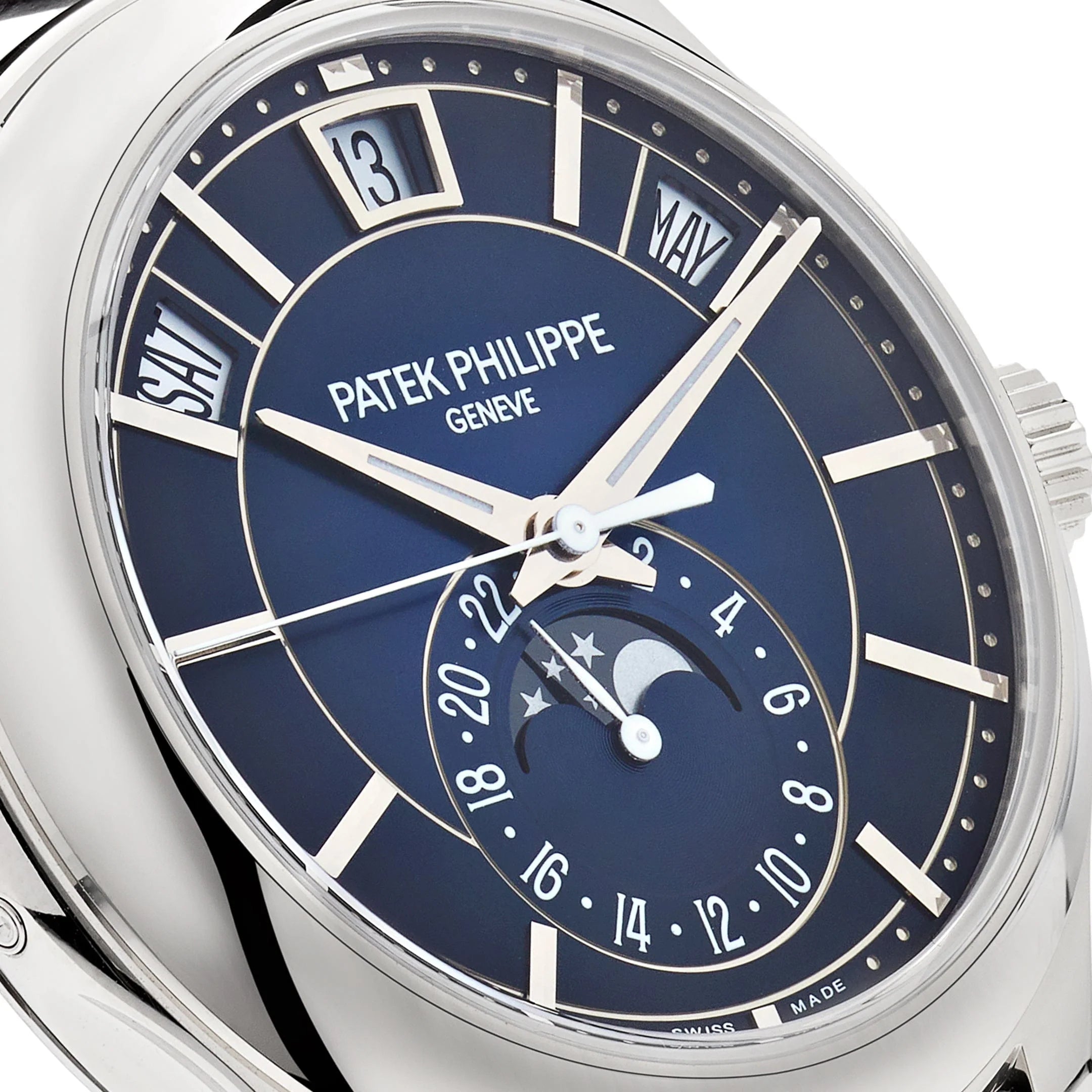 Patek Philippe Complications 5205G-013 Annual Calendar White Gold Blue Dial (2018)